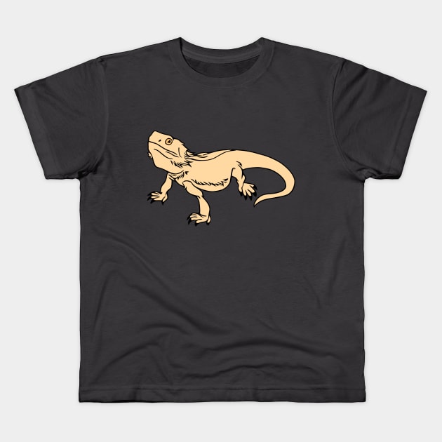 Bearded Dragon Kids T-Shirt by KayBee Gift Shop